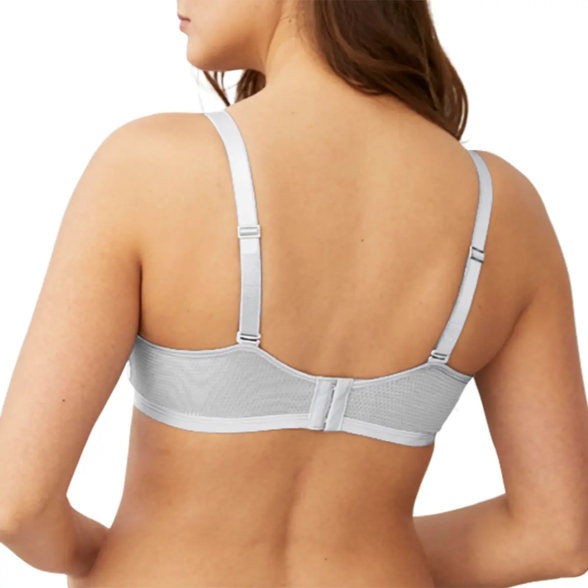 Hanes Womens Oh So Light Foam ComfortFlex Fit Wirefree Bra, White, Medium US | Full Coverage, Lightweight Support - view 4