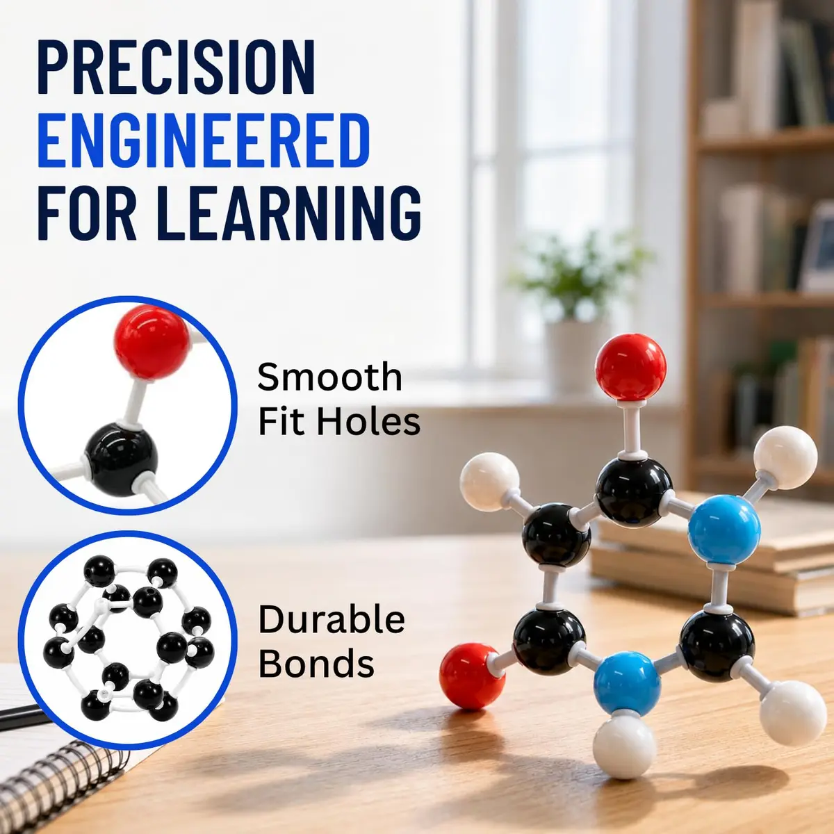 Old Nobby Organic Chemistry Model Kit 239 PCS | Molecular Model Kit for Students - view 4