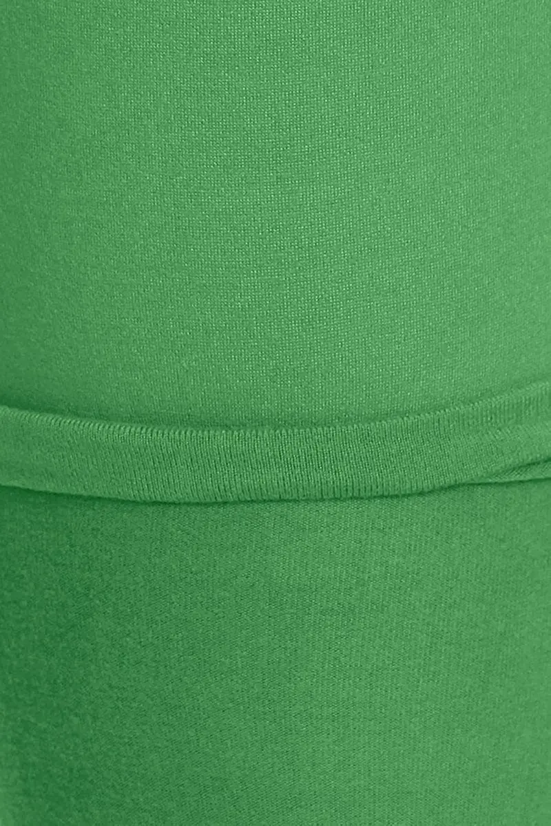 Leggings Depot Womens 1" Waistband High Waisted Solid Leggings Pants (Full Length, Kelly Green, One Size) | Soft, Stretchy, Comfortable Fit - view 5