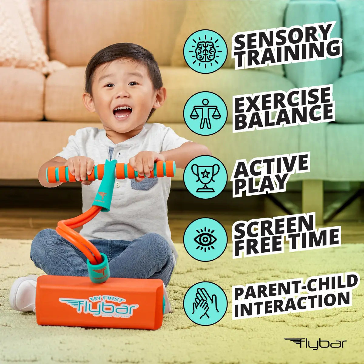 Flybar My First Foam Pogo Jumper for Kids Ages 3+ - Vibrant Orange | Safe & Durable Indoor/Outdoor Toy - view 3