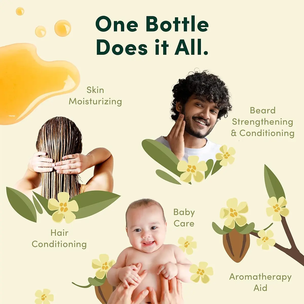 HobaCare Organic Jojoba Oil 4.22 oz | Pure, Hexane-Free, Fast-Absorbing for Skin & Hair - view 7
