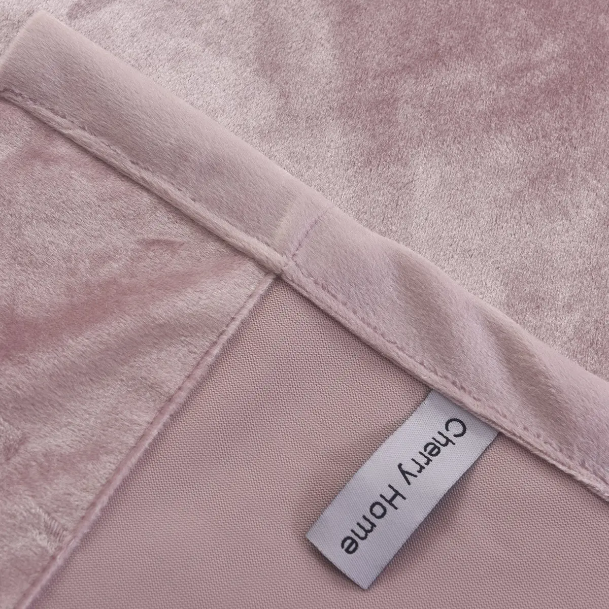Cherry Home Velvet Curtains Set of 2 | Blackout, Pink, 52x72 inch for Bedroom - view 5