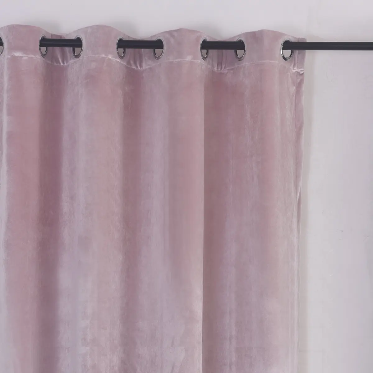 Cherry Home Velvet Curtains Set of 2 | Blackout, Pink, 52x72 inch for Bedroom - view 3