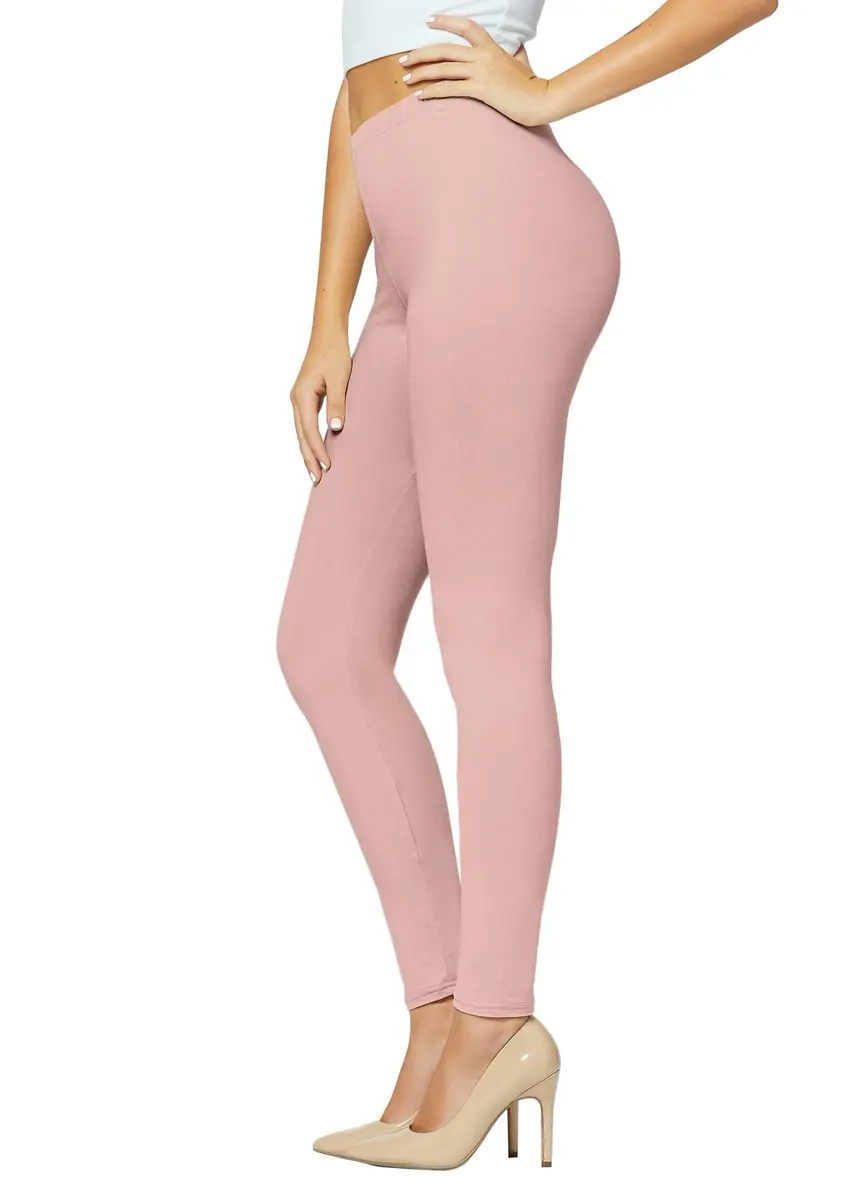 Conceited High-Rise Tummy Control Leggings - Plus Size Dusty Pink | Flattering Fit & Ultra Soft Comfort - main product image