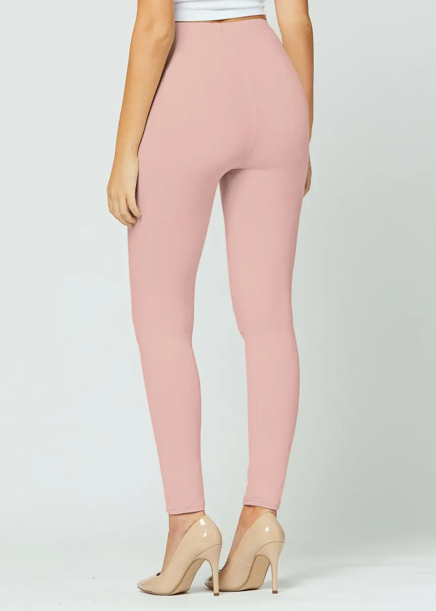 Conceited High-Rise Tummy Control Leggings - Plus Size Dusty Pink | Flattering Fit & Ultra Soft Comfort - view 6