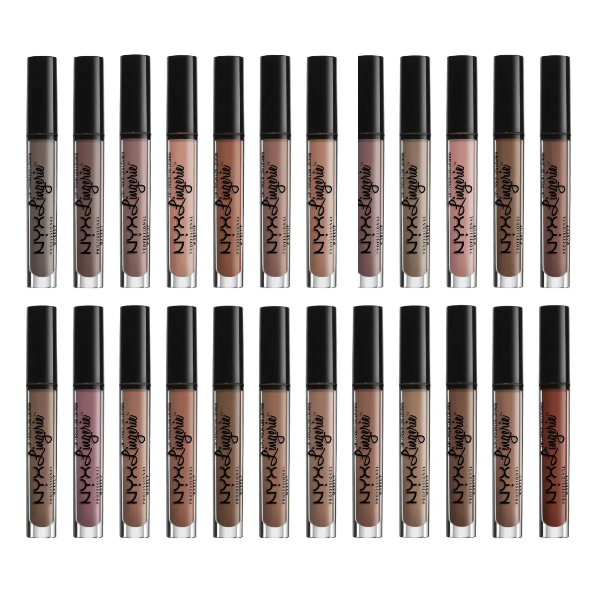 NYX Professional Makeup Lip Lingerie Matte Liquid Lipstick - Cashmere Silk (Midtone Beige), 3.4ml - view 4
