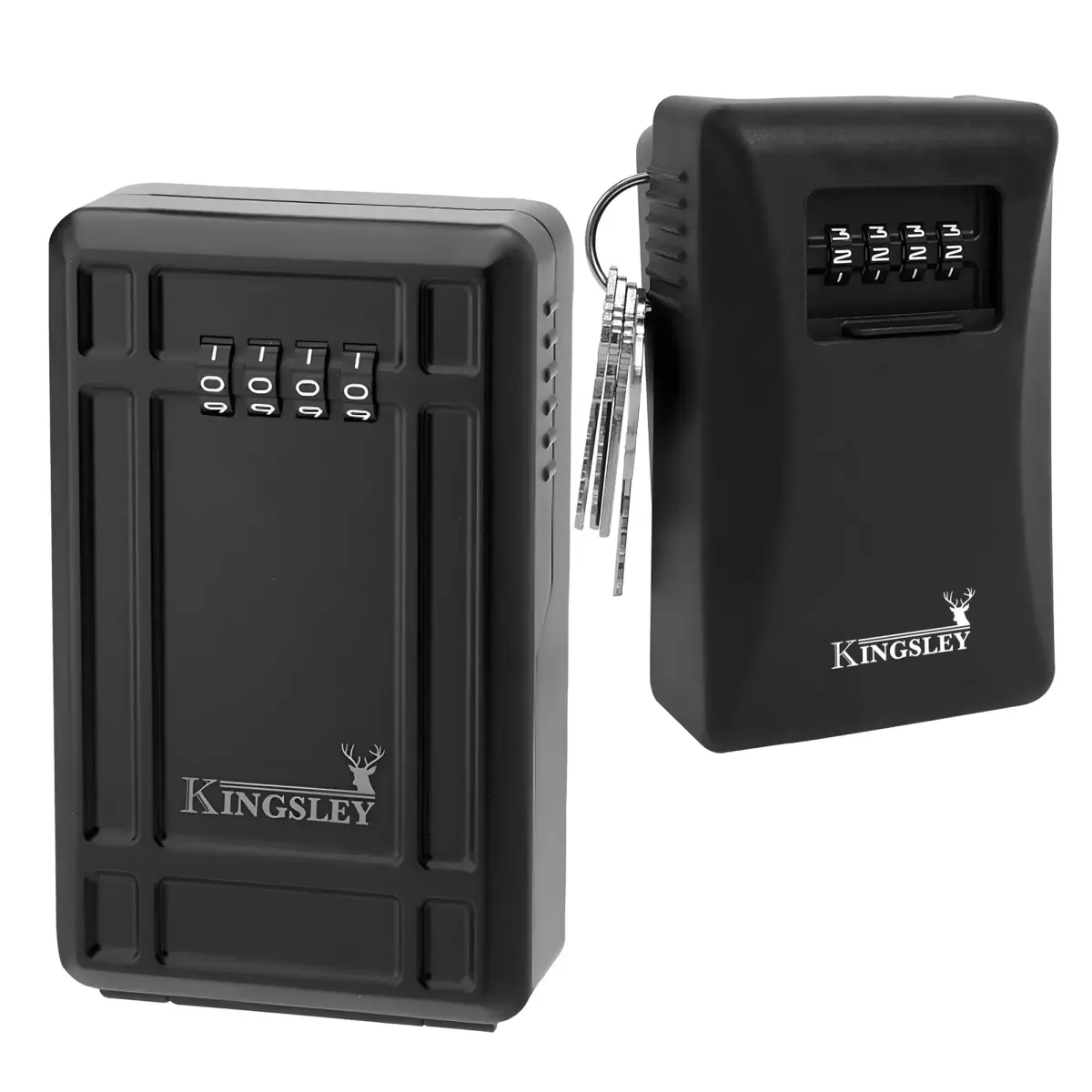 Kingsley Guard-a-Key Realtor Lock Box | 27 cu in (442 ml) Capacity | Heavy-Duty Metal Construction with 4-Digit Combination - main product image