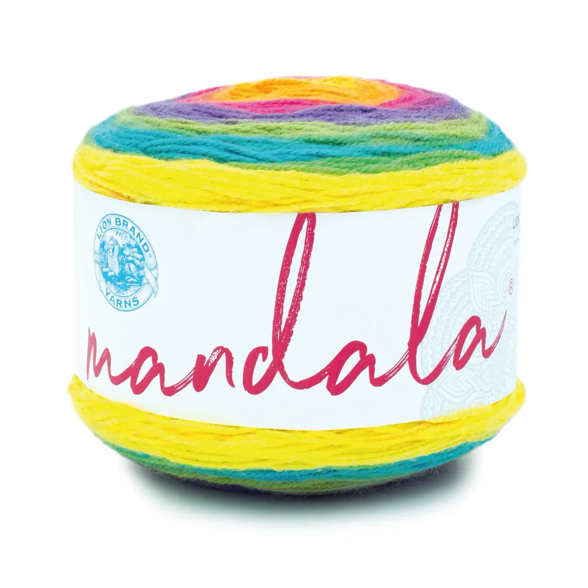 Lion Brand Yarn Mandala DK Crochet Yarn Gnome Multicolor 5.3 oz (150 g) | 590 yd (540 m) Light DK Weight Acrylic - main product image