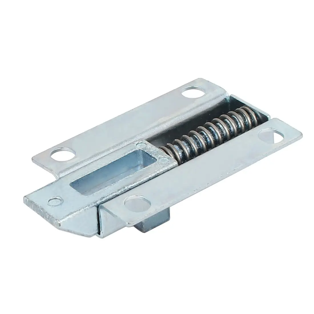 uxcell Door Bolt Latch 50mm Metal Security Spring Bounce Lock | Silver Tone, 2-inch Length - view 2