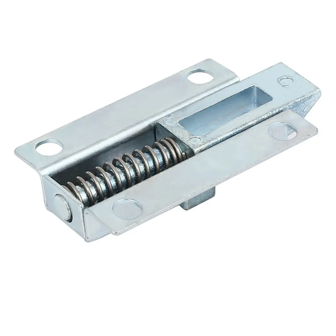 uxcell Door Bolt Latch 50mm Metal Security Spring Bounce Lock | Silver Tone, 2-inch Length - view 3