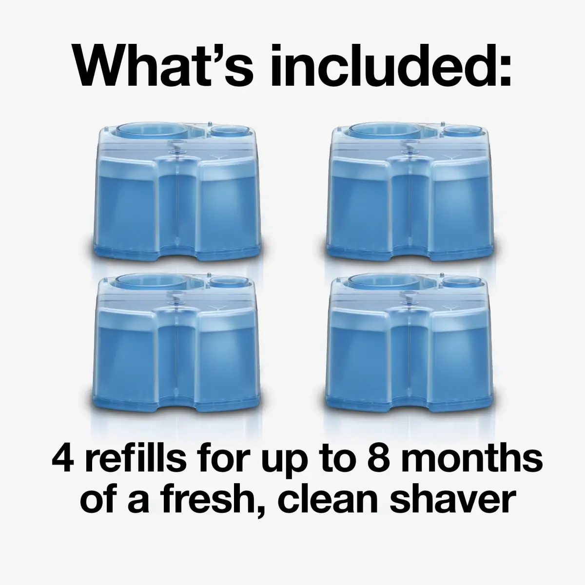 Braun Clean & Renew Refill Cartridges CCR 22.8 Fl Oz (675ml) | Lemon Scented Shaver Cleaner for Clean&Charge System - view 2