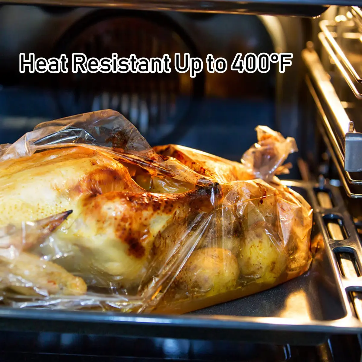 WRAPOK Food Storage Bags Medium Size Roasting Baking Bag 14 x 17 Inch Pack of 25 - view 5