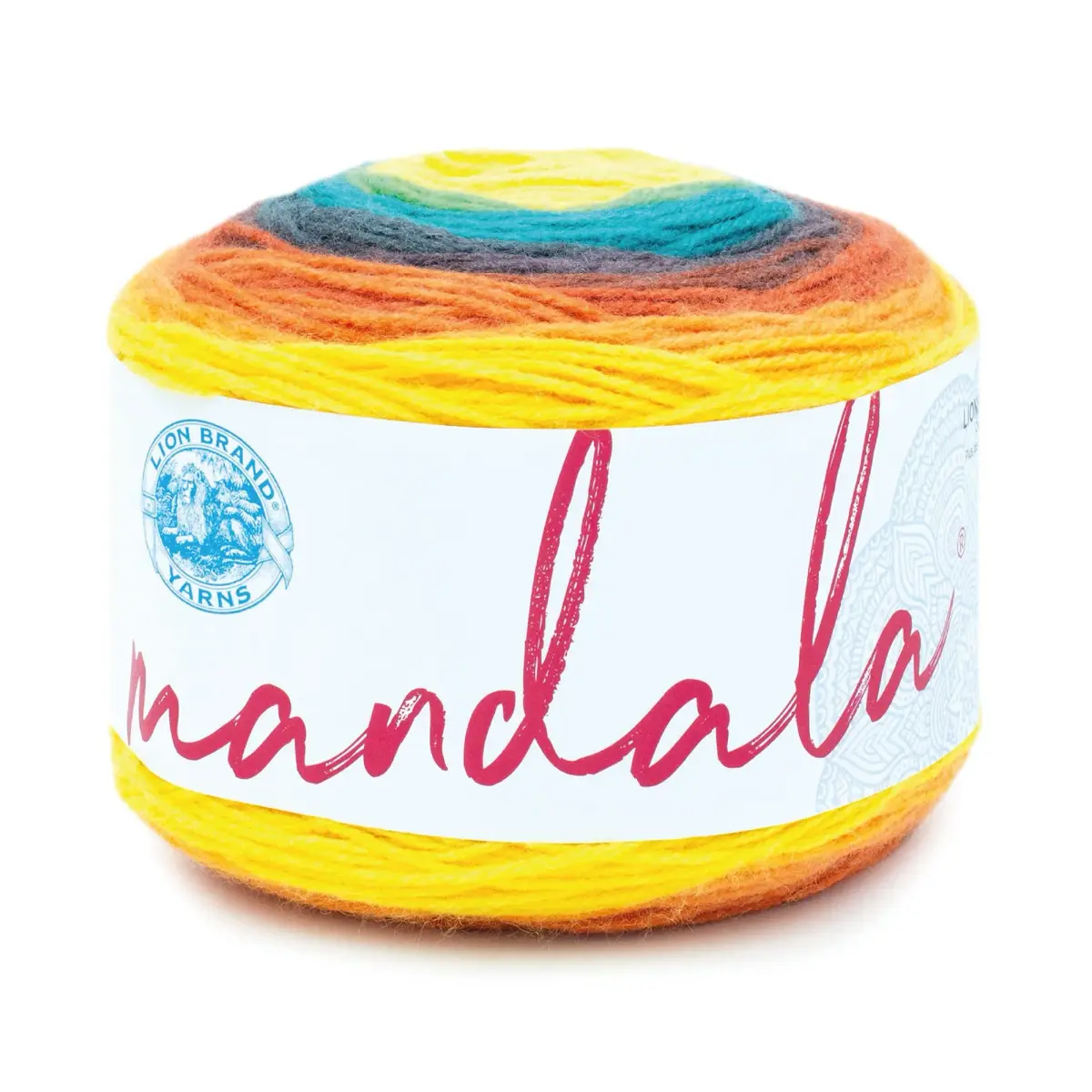 Lion Brand Mandala Yarn Thunderbird 150g (5.3oz) | CYC #3 Light Weight Acrylic Yarn for Knitting & Crochet - main product image