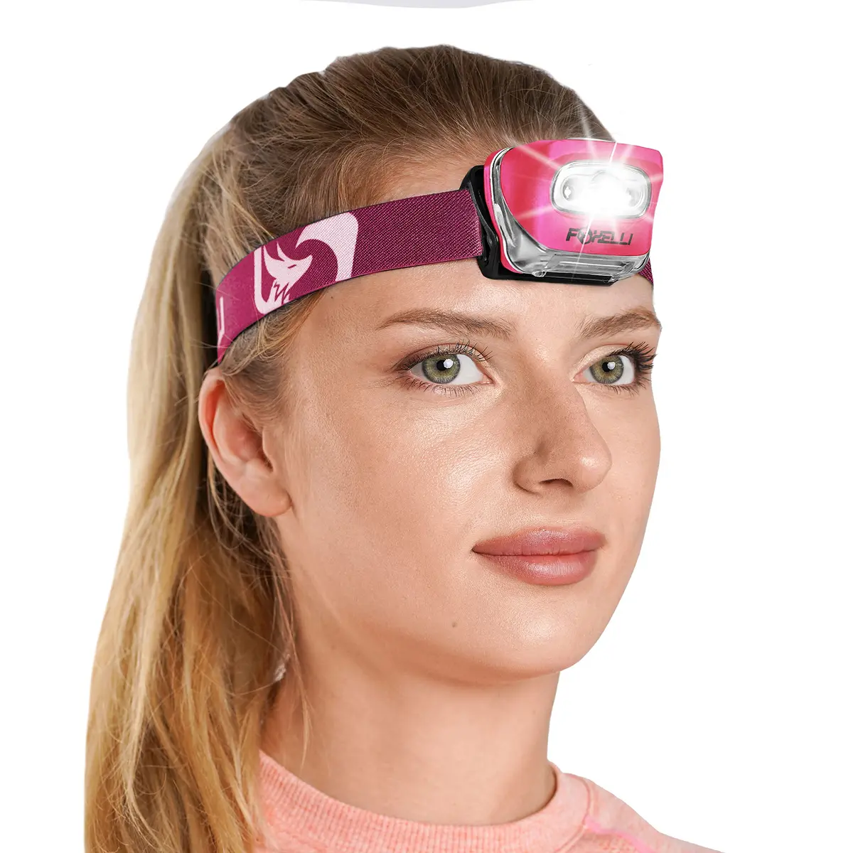 Foxelli Headlamp Flashlight for Adults & Kids | 165 Lumens Waterproof Lightweight - main product image