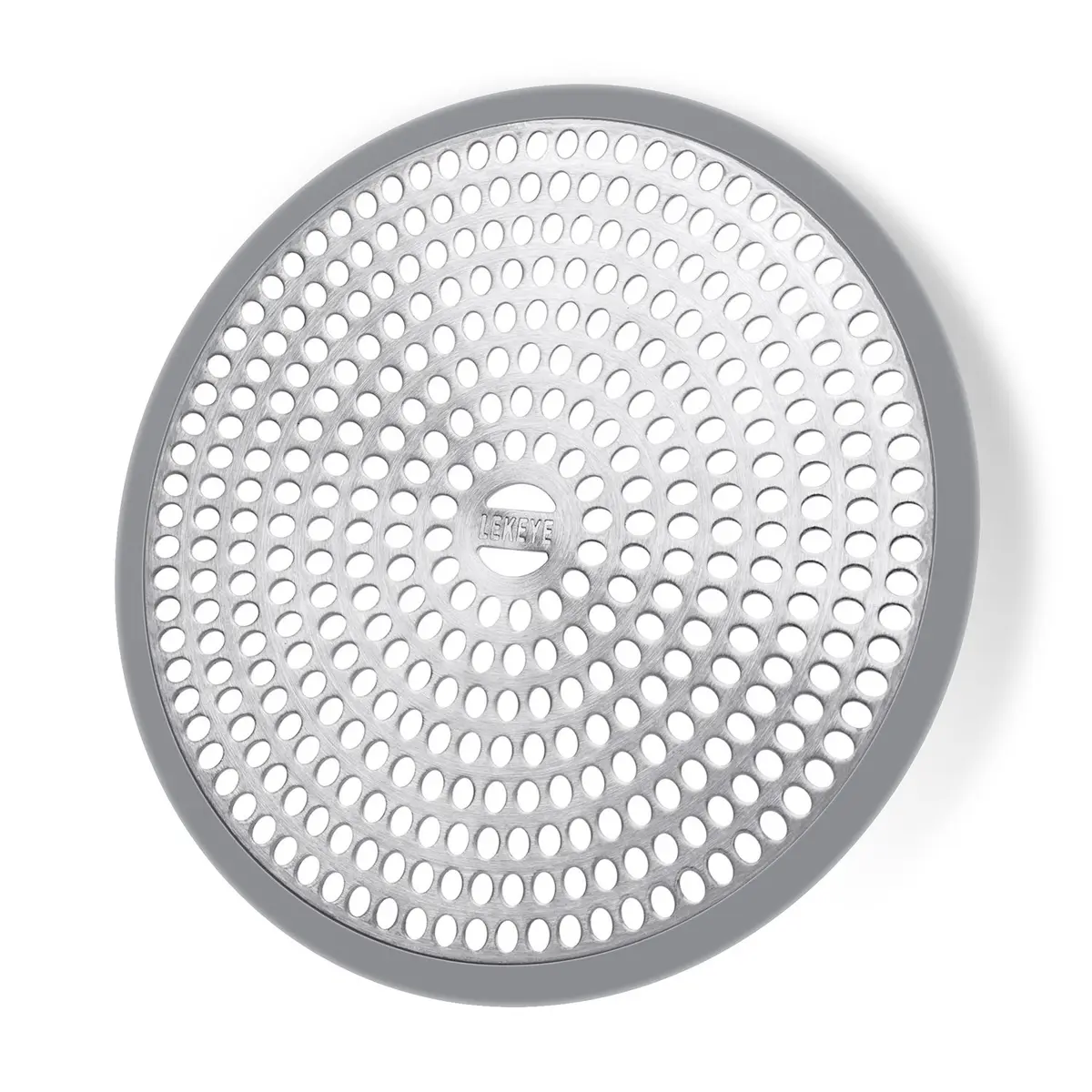 LEKEYE Shower Drain Hair Catcher 11.8cm (4.7 inch) | Rust-Proof Stainless Steel & Silicone - main product image
