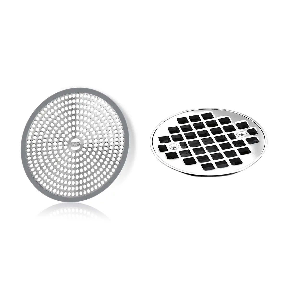 LEKEYE Shower Drain Hair Catcher 11.8cm (4.7 inch) | Rust-Proof Stainless Steel & Silicone - view 3