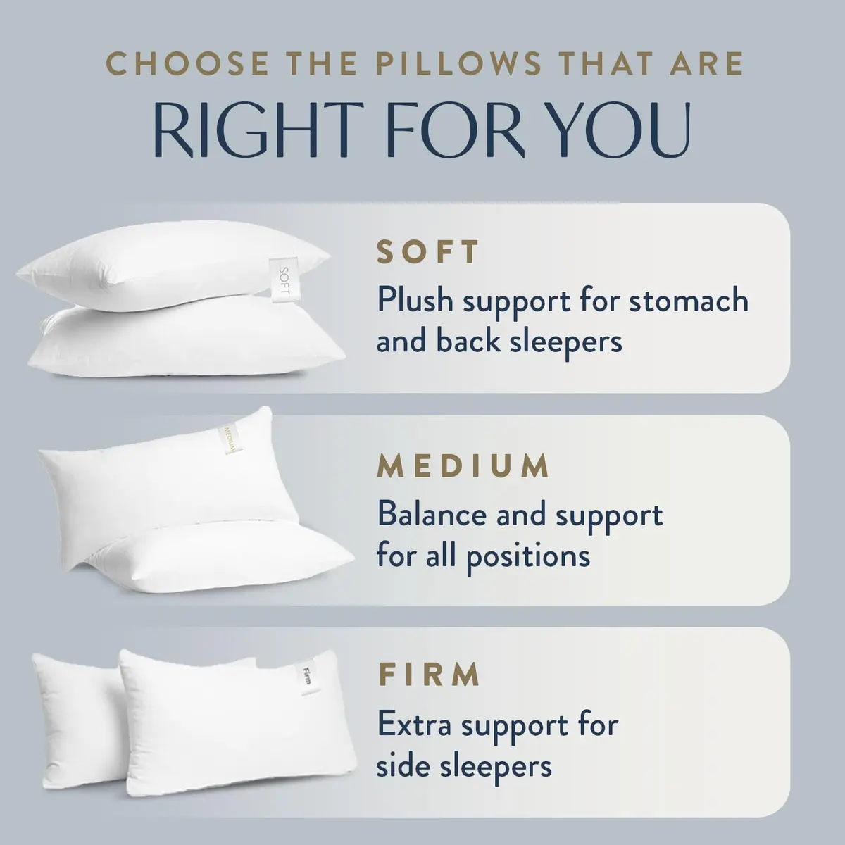 Digital Decor 100% Cotton Hotel Pillows Queen Size Set of 2 | Cooling, Hypoallergenic Support for Side & Back Sleepers - view 3