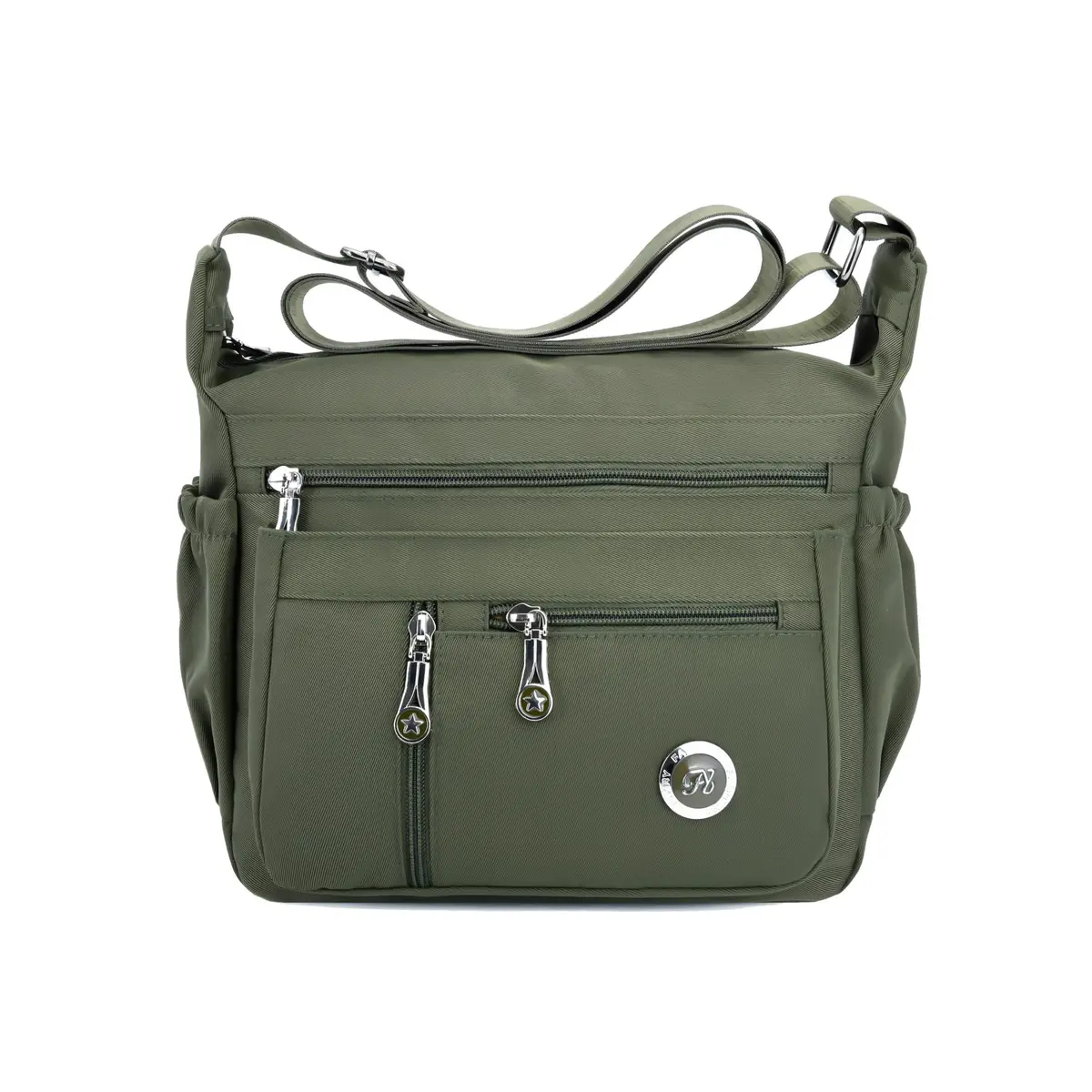Fabuxry Green Handbag for Women Crossbody Bag Messenger Style | Water-Resistant Nylon, Adjustable Strap - main product image