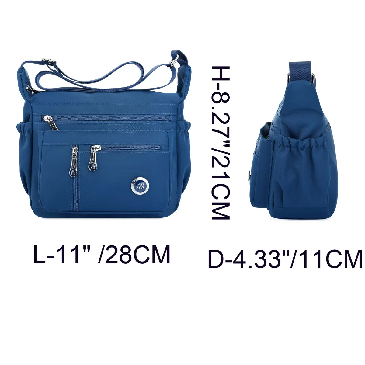 Fabuxry Green Handbag for Women Crossbody Bag Messenger Style | Water-Resistant Nylon, Adjustable Strap - view 4