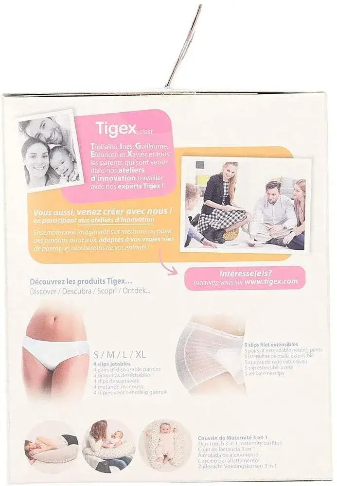 Tigex Maternity Postpartum Pads 10 Count | Ultra Absorbent Cotton Liners for Heavy Flow - view 2