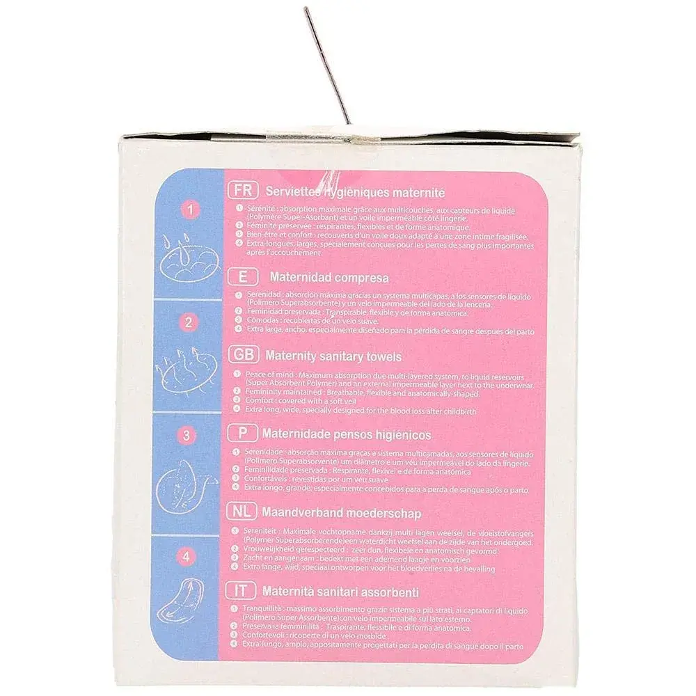 Tigex Maternity Postpartum Pads 10 Count | Ultra Absorbent Cotton Liners for Heavy Flow - view 3