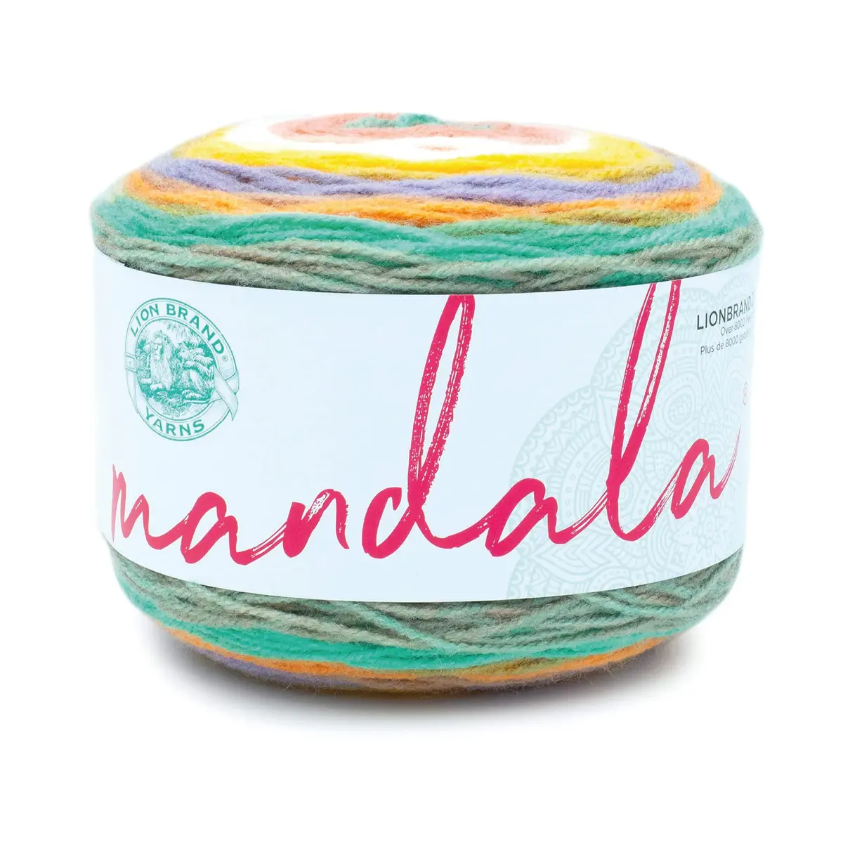 Lion Brand Yarn Mandala DK Crochet Yarn Pixie Multicolor 150g (5.3oz) | 590yd (540m) Light DK Weight Acrylic - main product image