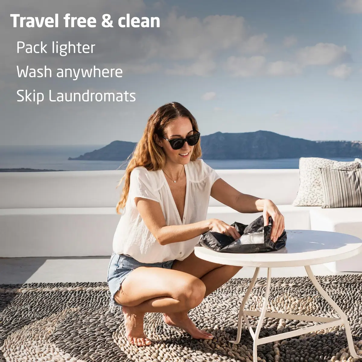 Scrubba Wash Bag Patented Washboard-in-a-Bag™ 5 oz Travel Clothes Washer | Ultra-Portable Travel Laundry Solution - view 7