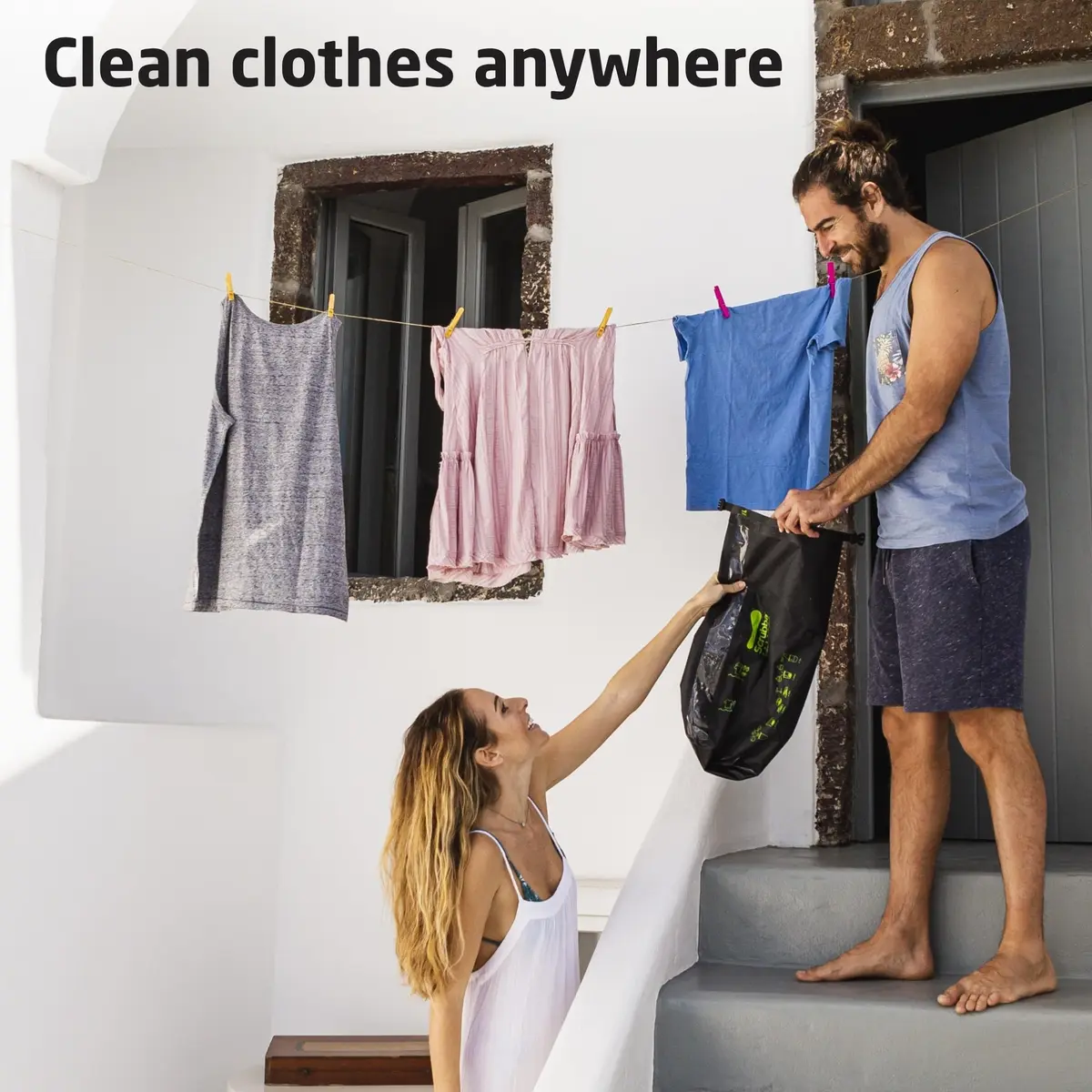 Scrubba Wash Bag Patented Washboard-in-a-Bag™ 5 oz Travel Clothes Washer | Ultra-Portable Travel Laundry Solution - view 8