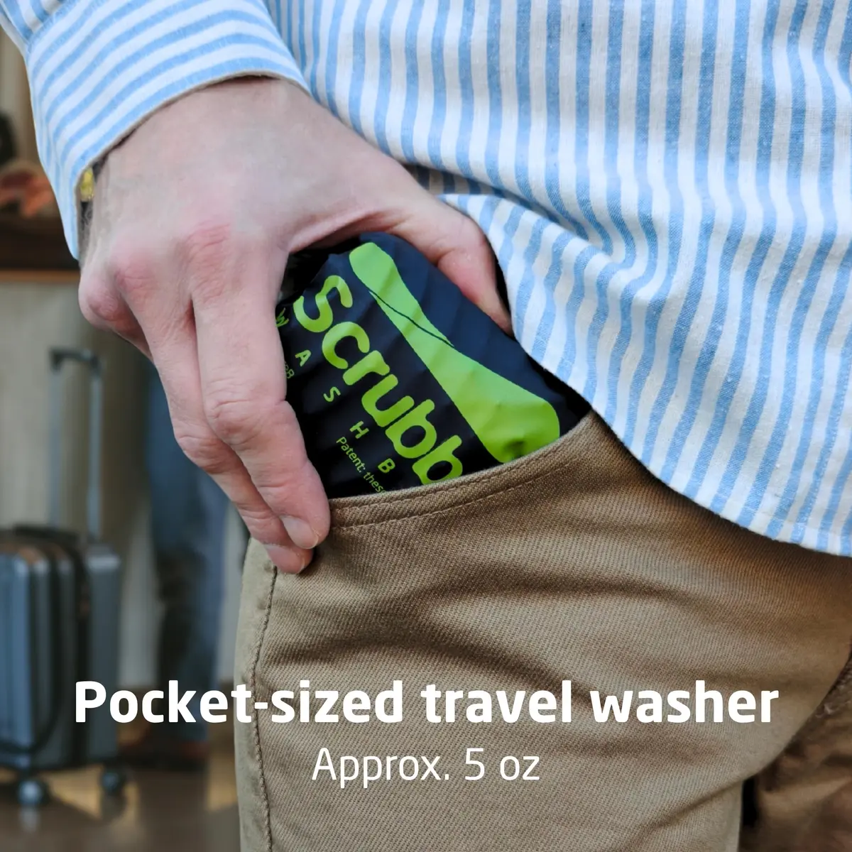 Scrubba Wash Bag Patented Washboard-in-a-Bag™ 5 oz Travel Clothes Washer | Ultra-Portable Travel Laundry Solution - view 2