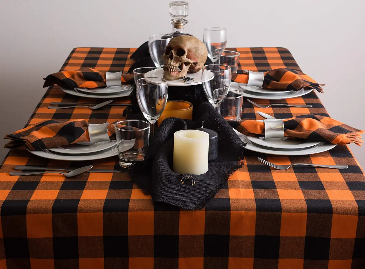 DII Jute Burlap Table Runner 15x74 inches (38x188 cm) | Solid Black - view 5
