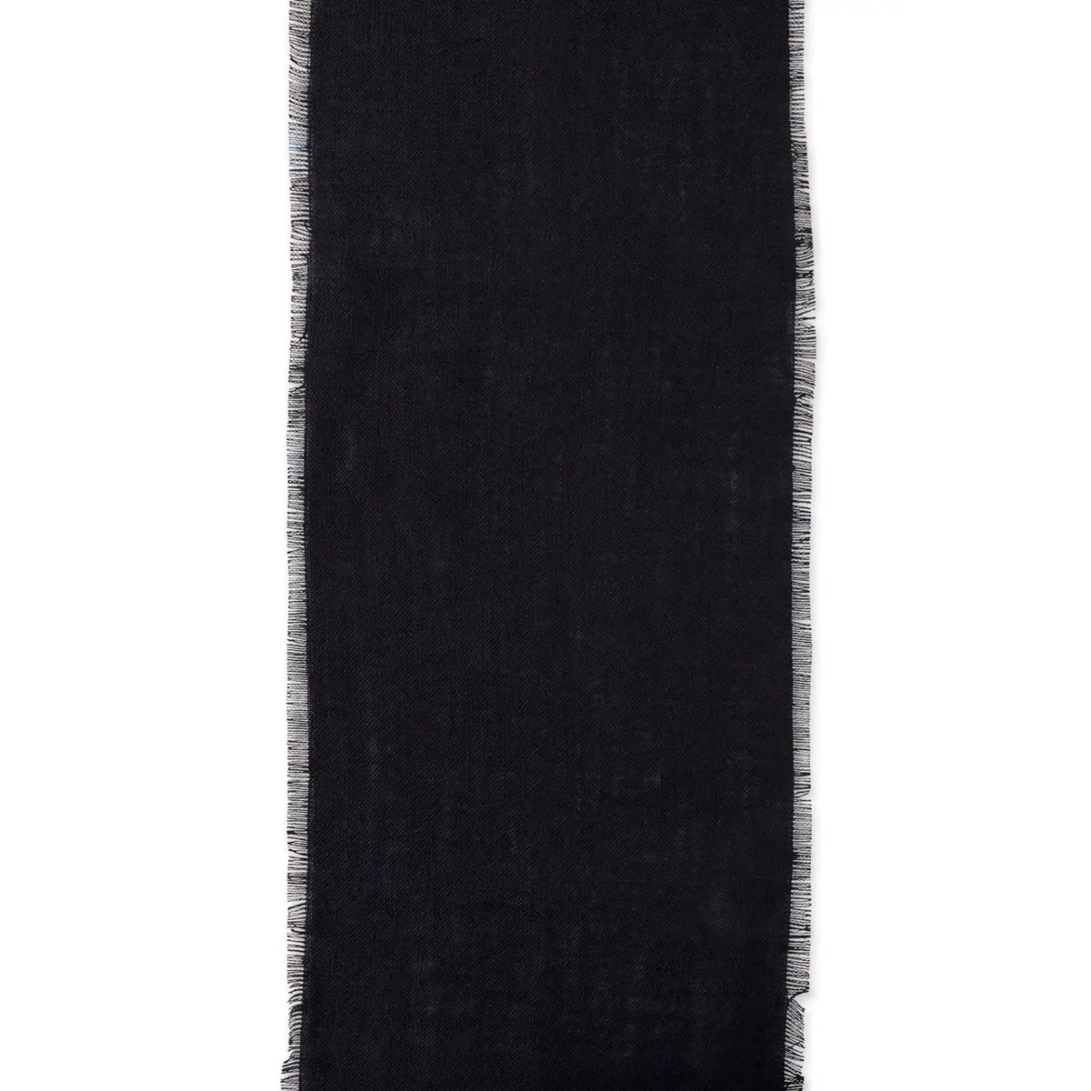 DII Jute Burlap Table Runner 15x74 inches (38x188 cm) | Solid Black - view 3