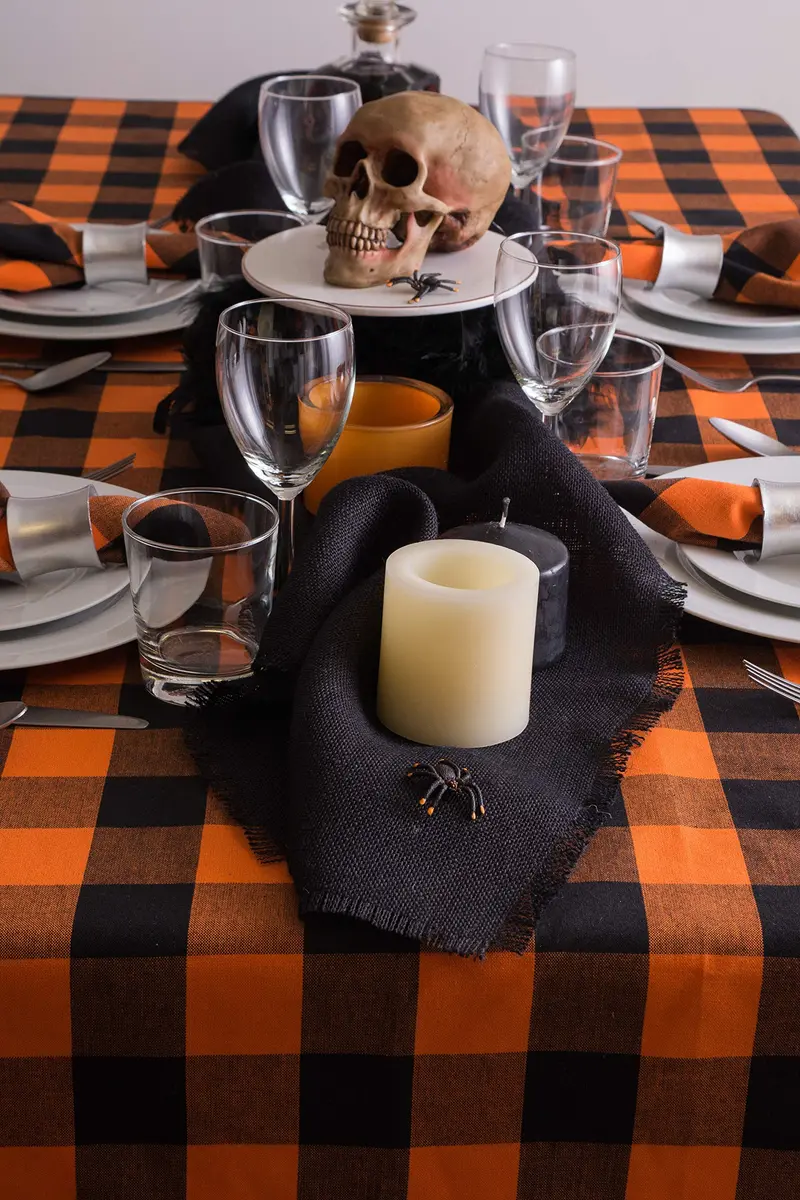 DII Jute Burlap Table Runner 15x74 inches (38x188 cm) | Solid Black - view 4