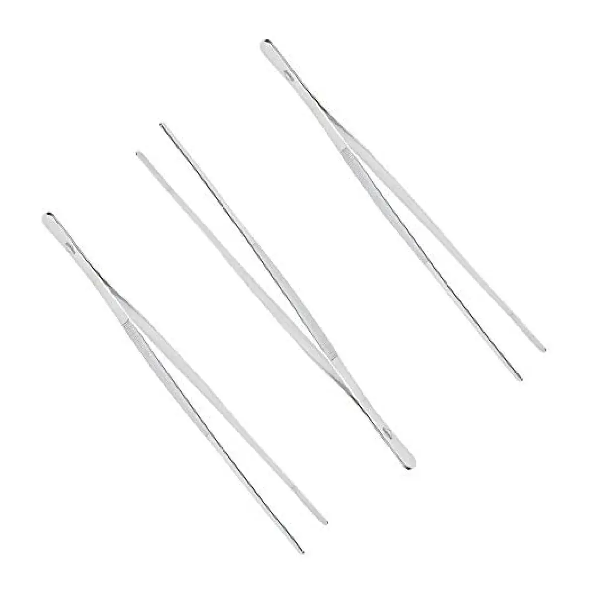 Küchenprofi 12-Inch Tweezer Tongs in 18/10 Stainless Steel, Pack of 3 | Professional Kitchen Utensils - main product image