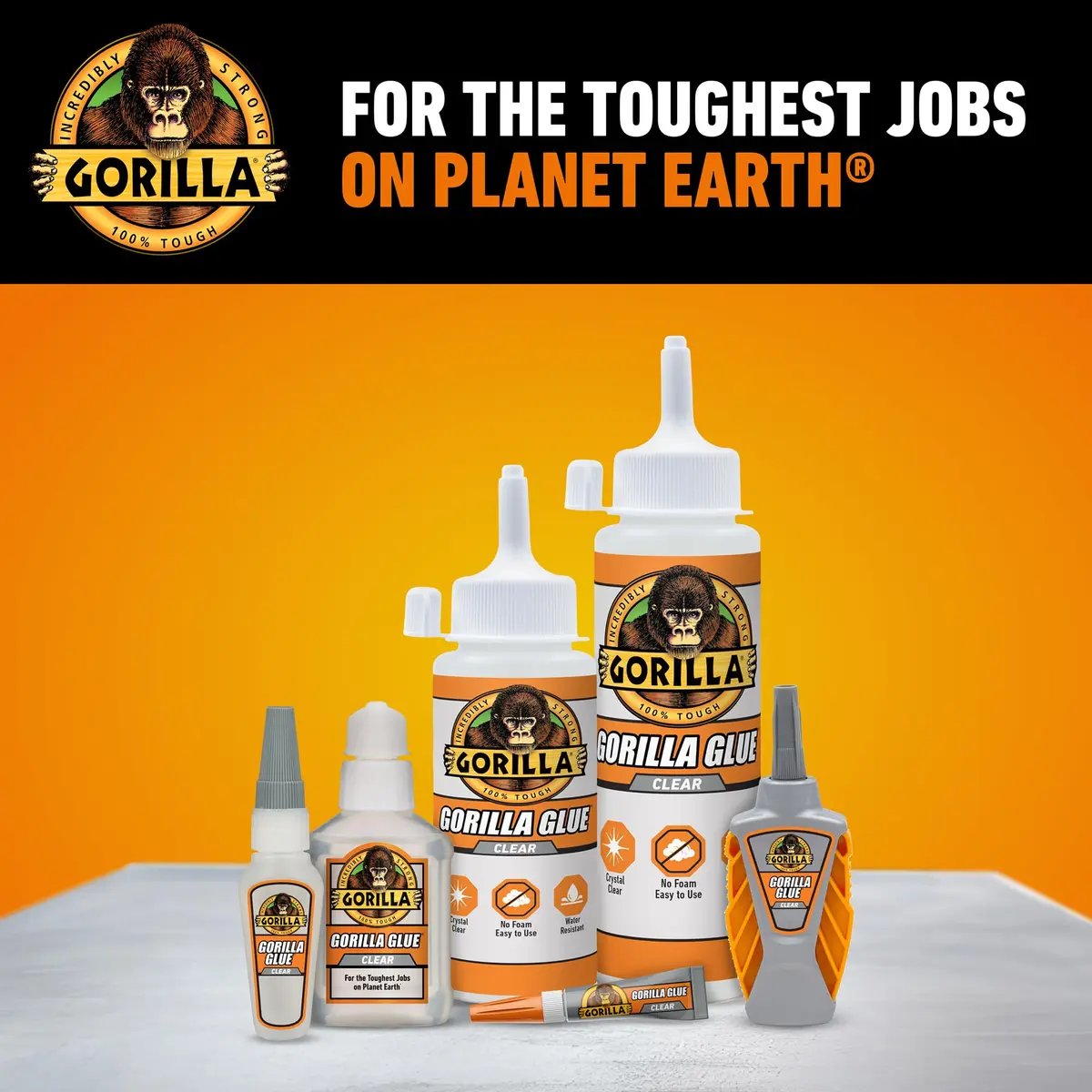 Gorilla Clear Glue, All Purpose, 1.75 oz Bottle | Crystal Clear, Water Resistant Bond - view 8