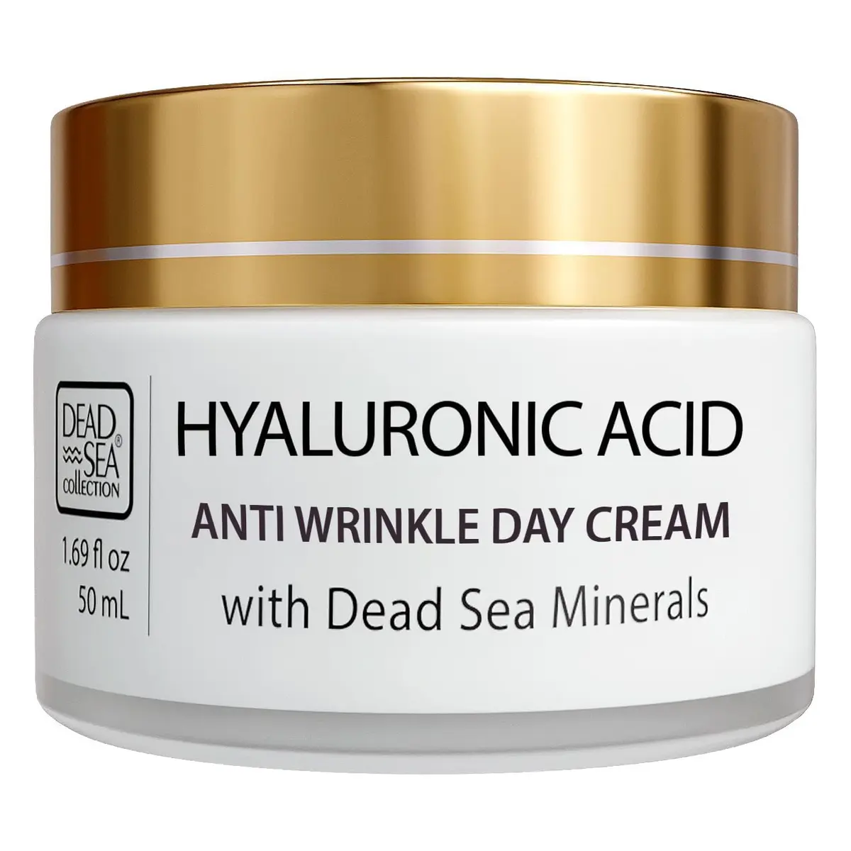 Dead Sea Collection Day Cream for Face with 5% Hyaluronic Acid 1.69 fl. oz | Anti-Aging Moisturizer for All Skin Types - main product image