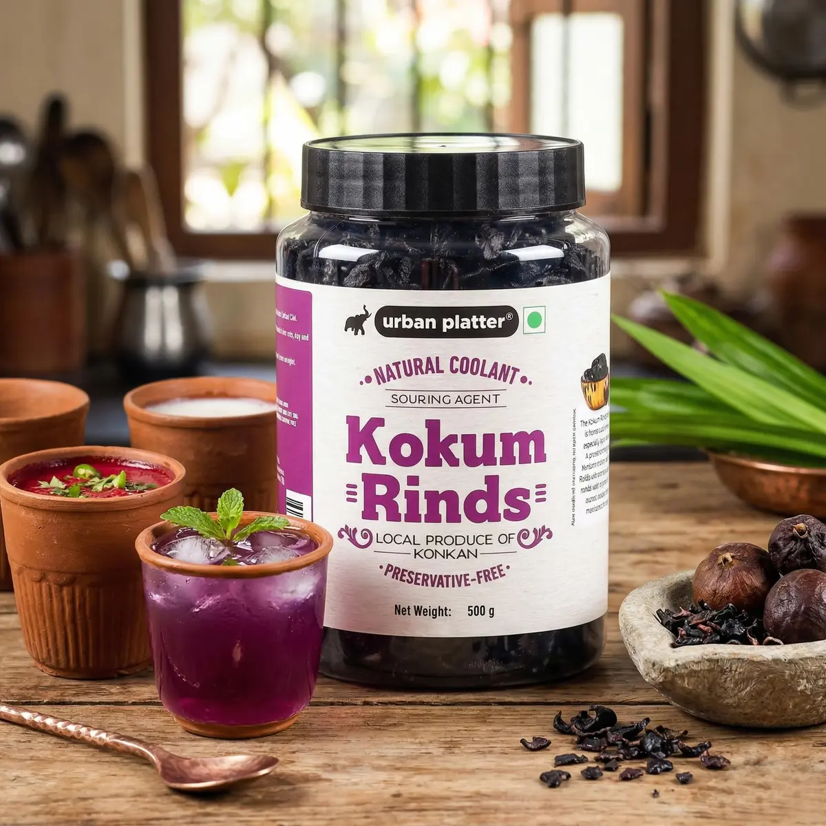 Urban Platter Dried Kokum Rinds | 17.64 Oz (500g) | Authentic Indian Spice for Curries & Beverages - view 6