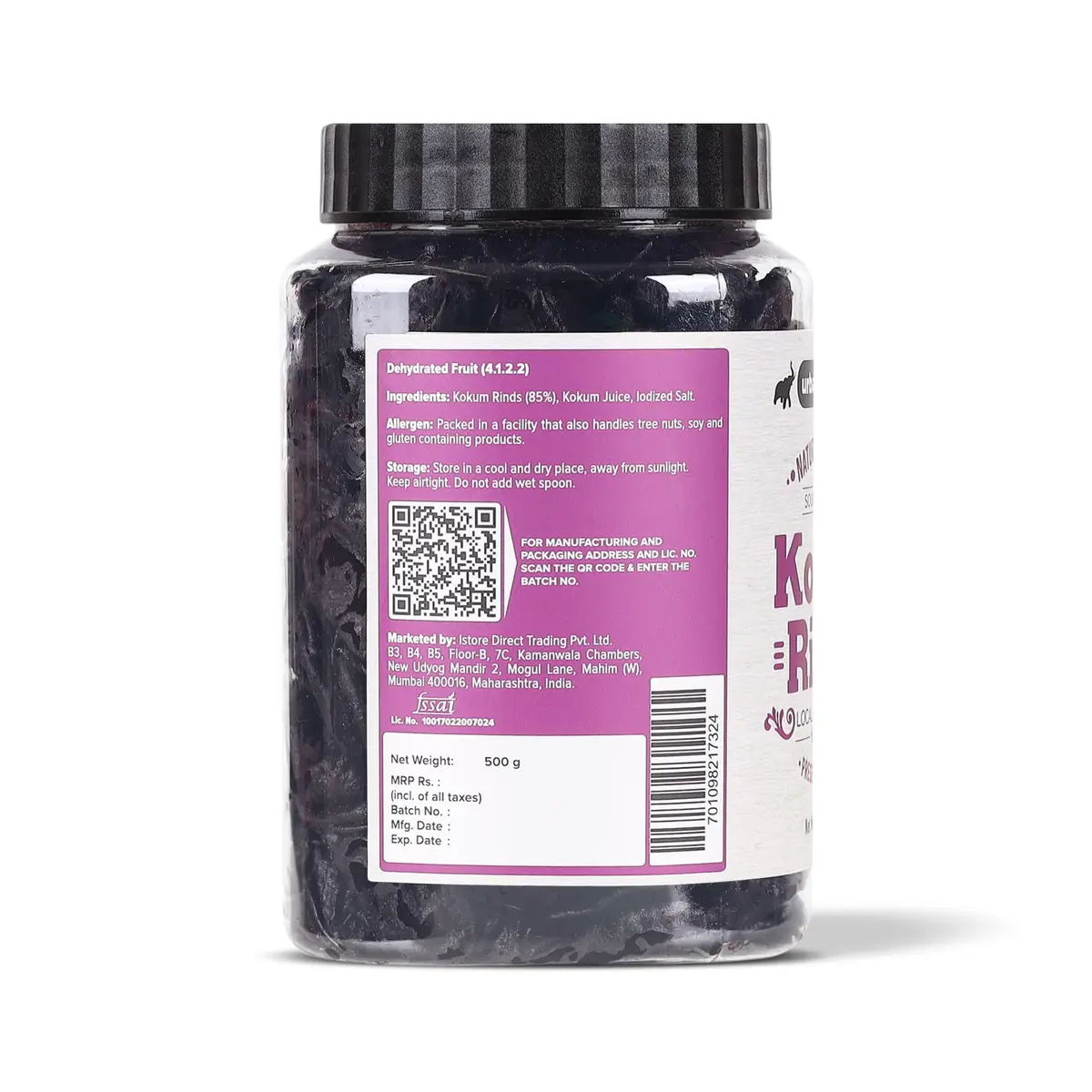 Urban Platter Dried Kokum Rinds | 17.64 Oz (500g) | Authentic Indian Spice for Curries & Beverages - view 2