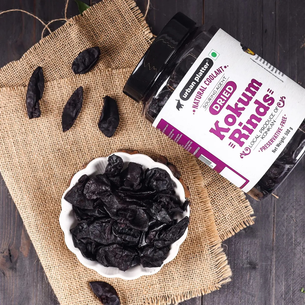 Urban Platter Dried Kokum Rinds | 17.64 Oz (500g) | Authentic Indian Spice for Curries & Beverages - view 4