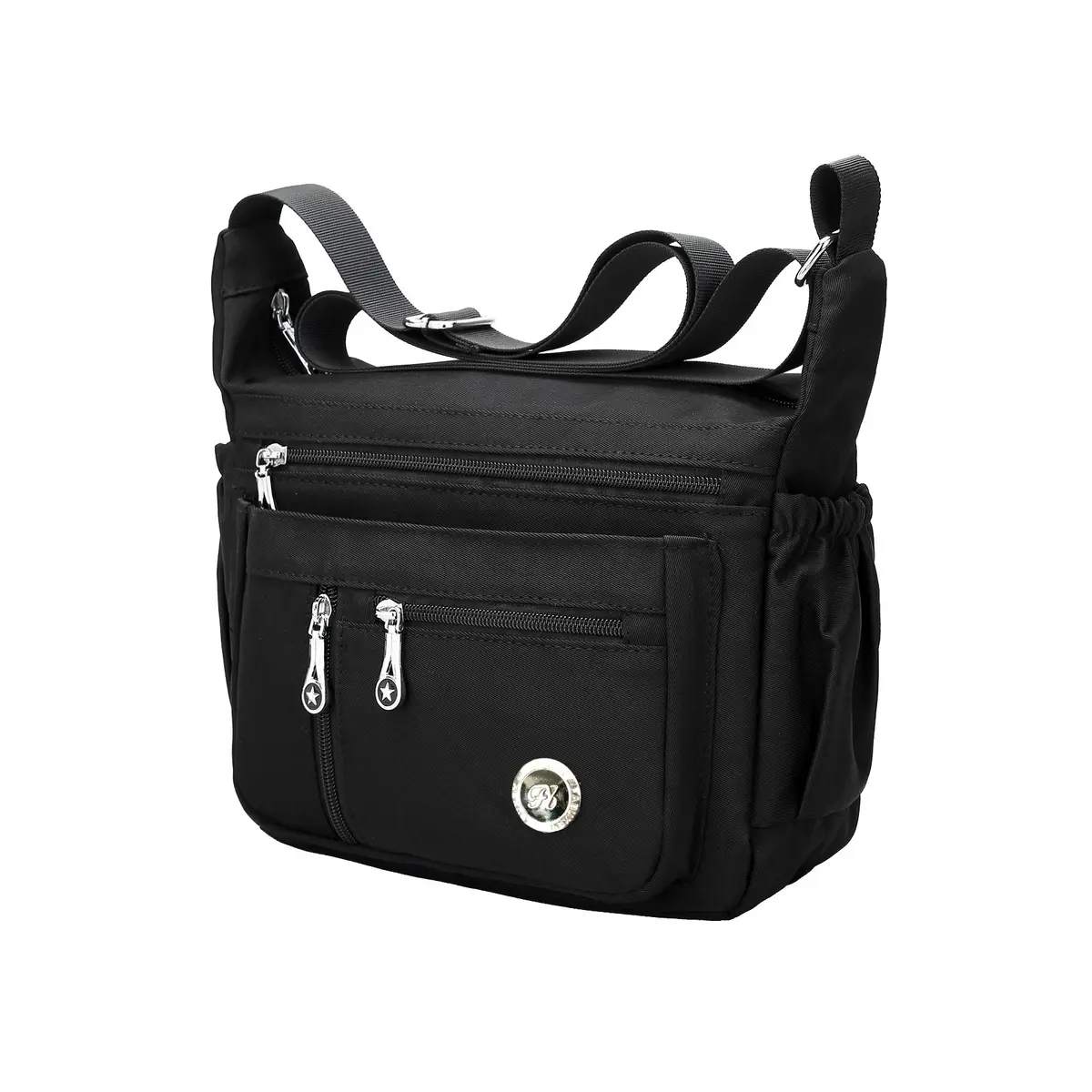 Fabuxry Black Handbag | Lightweight Nylon Crossbody Bag for Women, Travel & Daily Use - main product image