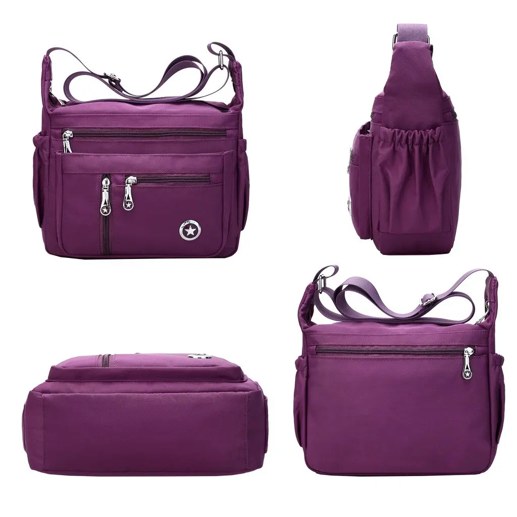 Fabuxry Black Handbag | Lightweight Nylon Crossbody Bag for Women, Travel & Daily Use - view 3