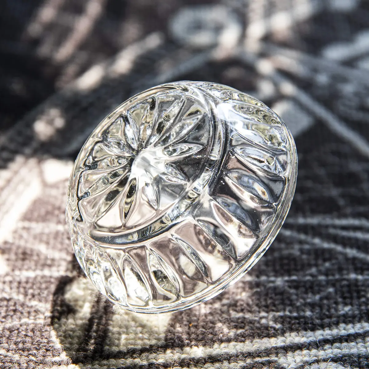 H&D HYALINE & DORA Crystal Ring Holder Dish 8 cm (3.1") | Elegant Clear Round Jewelry Organizer for Vanity - view 7