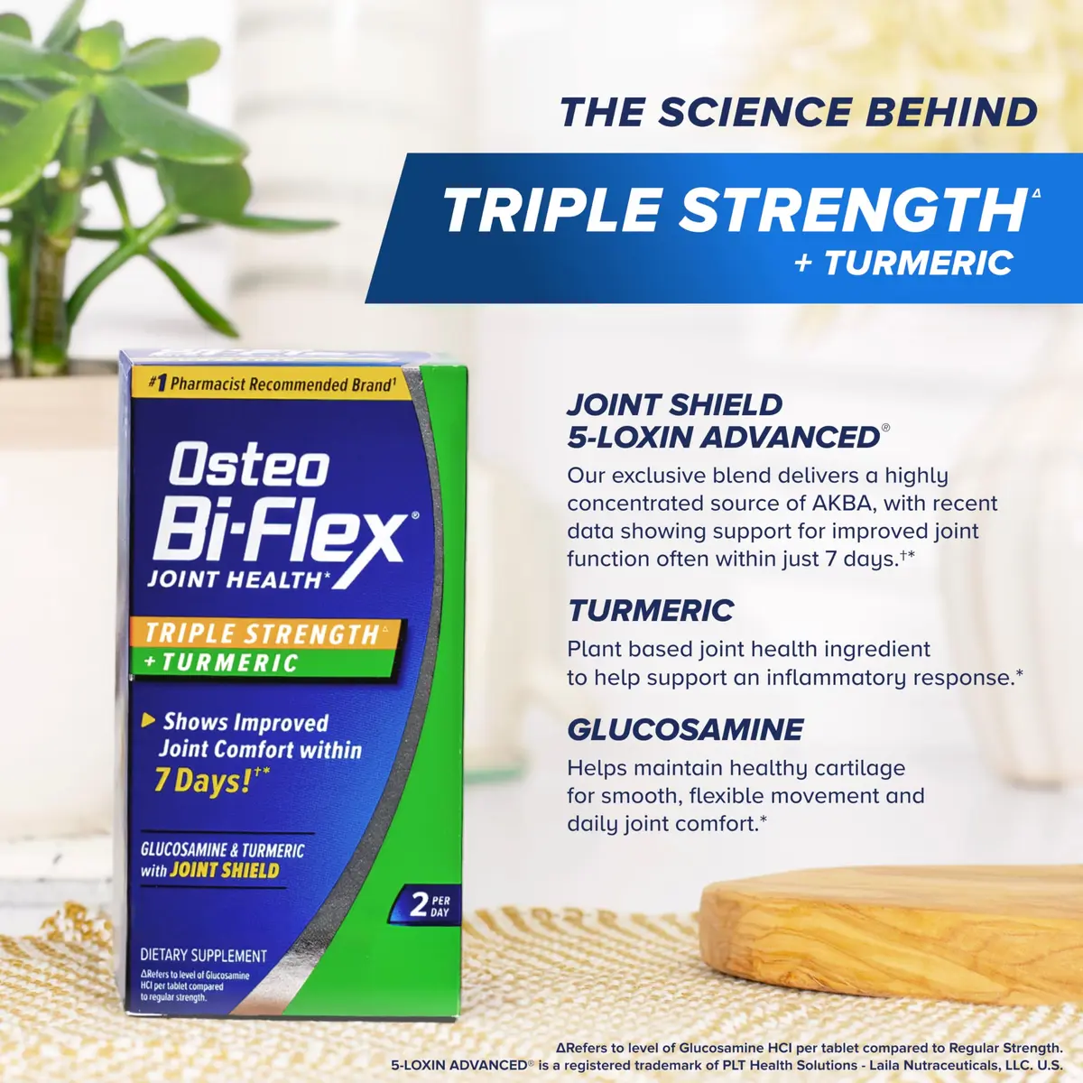 Osteo Bi-Flex Triple Strength Glucosamine Supplement with Turmeric 80 Count | Supports Joint Comfort & Mobility - view 6