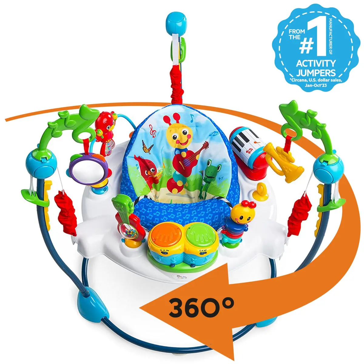 Baby Einstein Neighborhood Symphony Activity Jumper with Lights and Melodies, 6 Months+ | 5.72 kg (12.6 lbs) - view 2