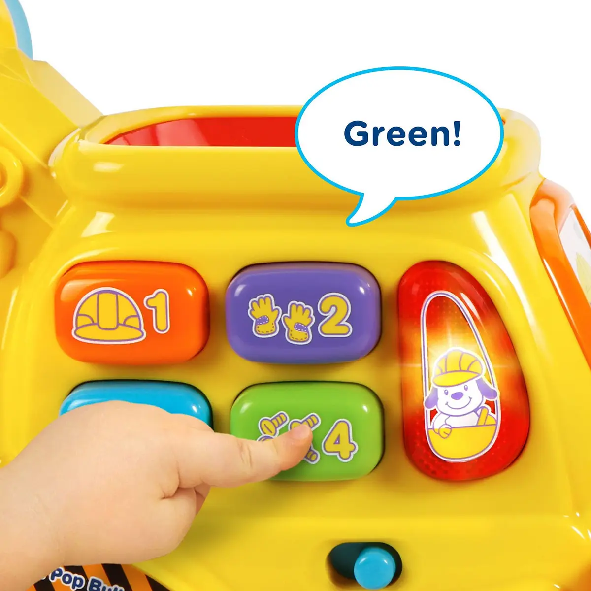 VTech Push & Pop Bulldozer | Motor Skills & Color Learning Toy for Toddlers - view 4