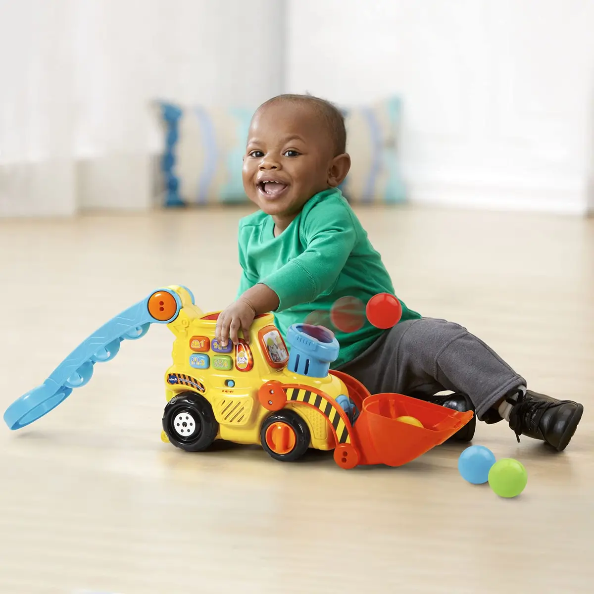 VTech Push & Pop Bulldozer | Motor Skills & Color Learning Toy for Toddlers - view 6