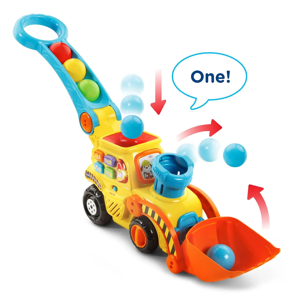 VTech Push & Pop Bulldozer | Motor Skills & Color Learning Toy for Toddlers - view 2