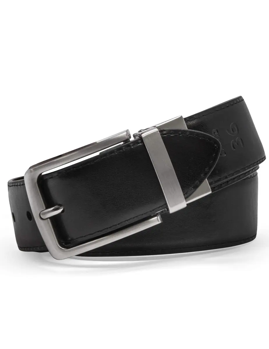 Steve Madden Reversible Men's Dress Casual Leather Belt, 32 | Versatile & Fashionable - view 3