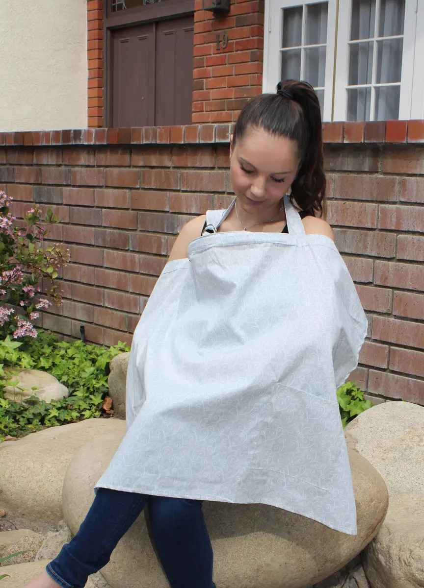 LK Baby Nursing Cover Breastfeeding Privacy Apron 37in x 24.5in | Breathable Cotton for Indian Moms - view 5