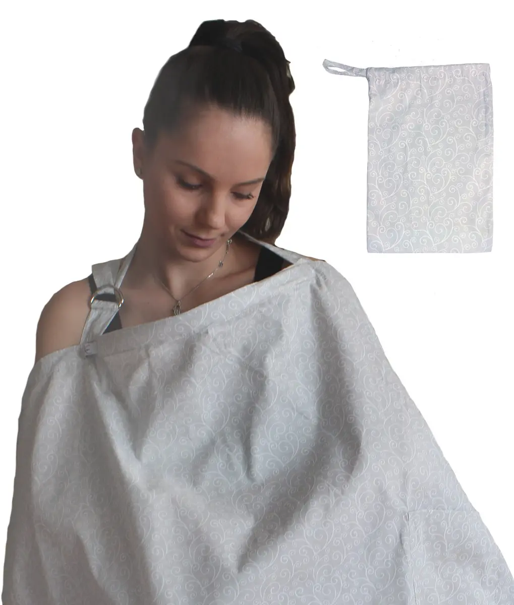 LK Baby Nursing Cover Breastfeeding Privacy Apron 37in x 24.5in | Breathable Cotton for Indian Moms - view 2