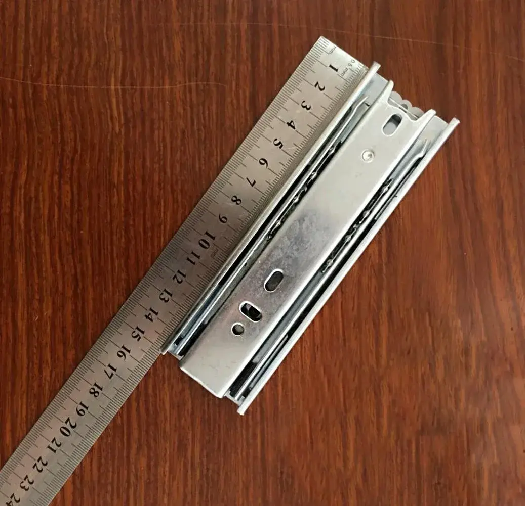 Btibpse 6 Inch Full Extension Drawer Slides Telescopic Ball Bearing Slide Rail 1 Pair (15.24 cm / 6 inch) - view 3